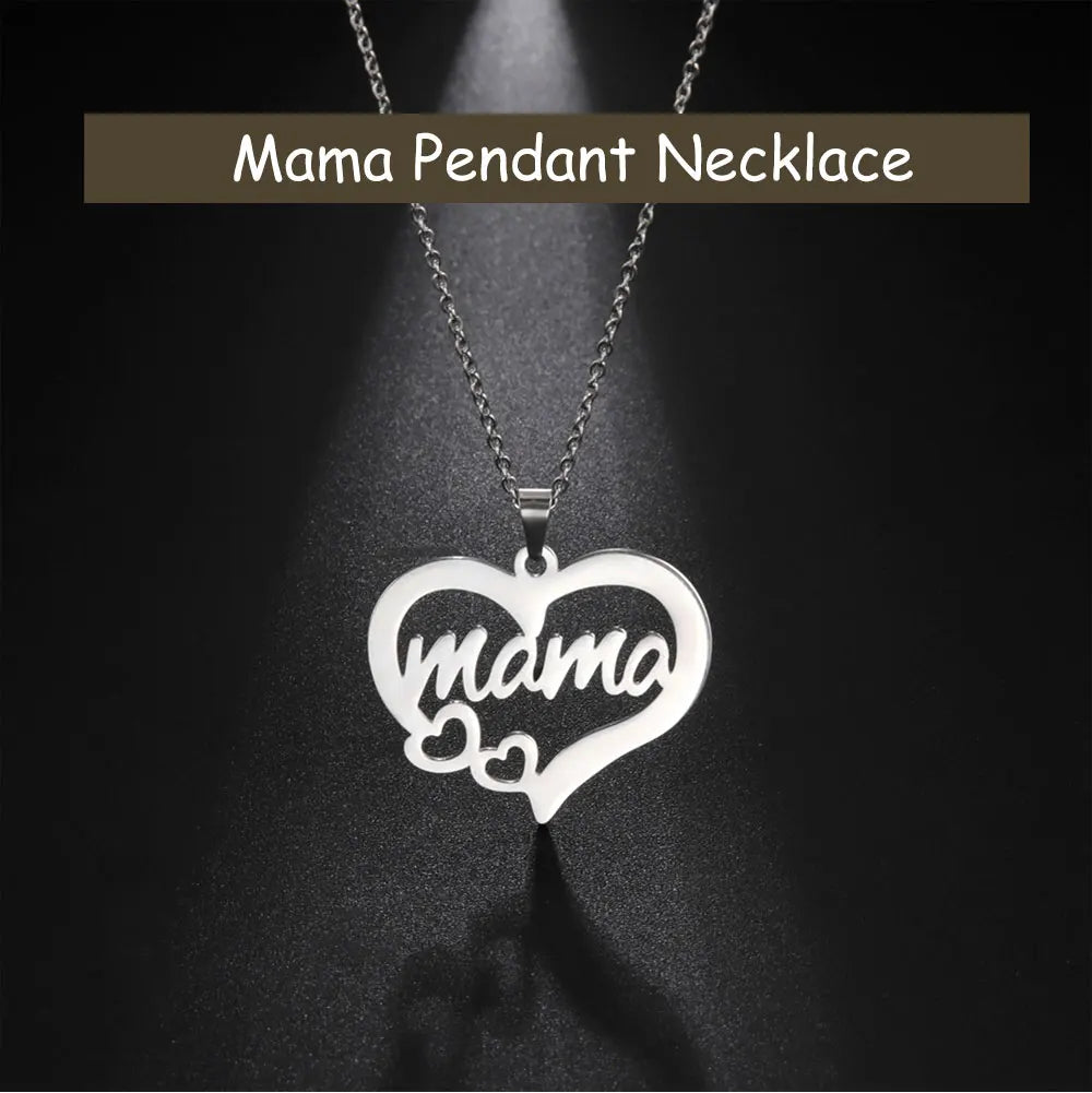 COLLIER MAMAN OR ET ARGENT