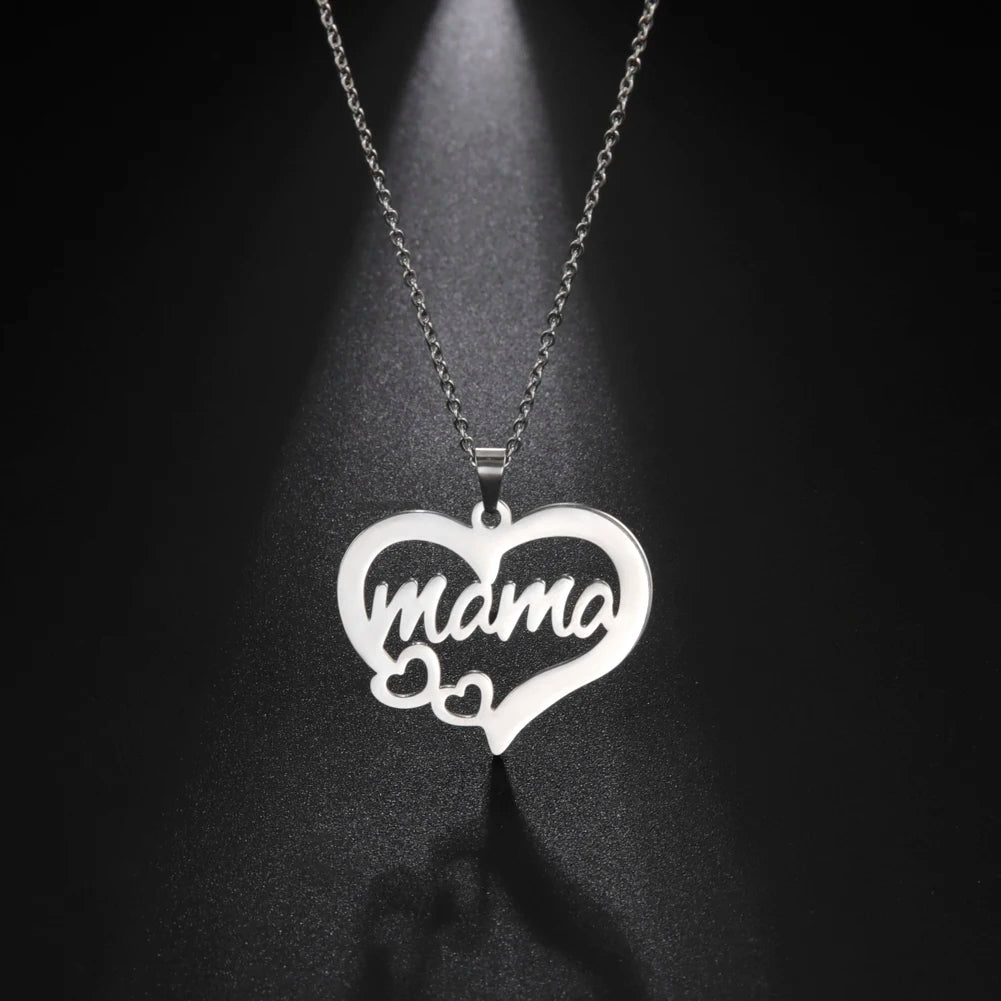 COLLIER MAMAN OR ET ARGENT