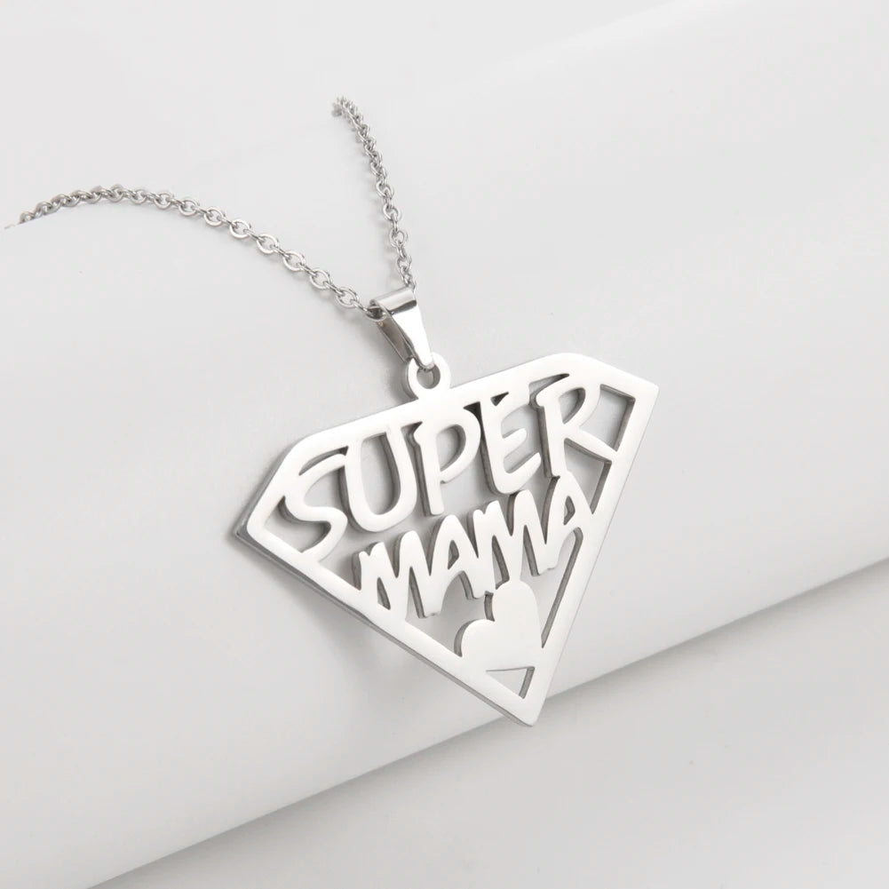 COLLIER MAMAN OR ET ARGENT