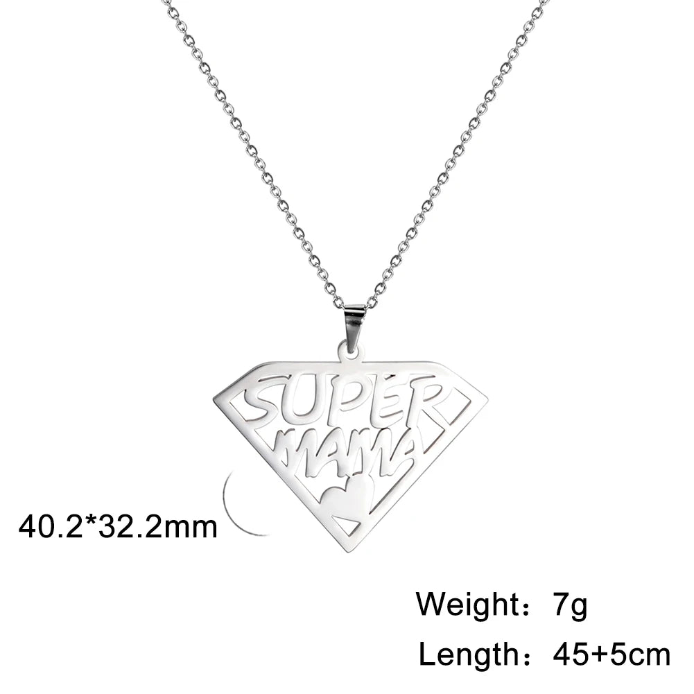 COLLIER MAMAN OR ET ARGENT